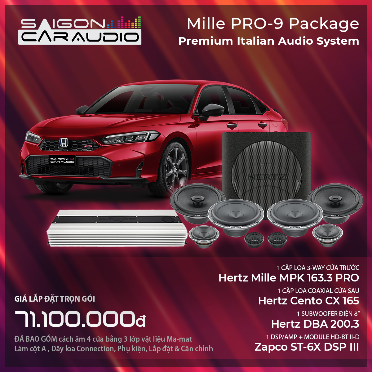 Mille PRO-9 Package